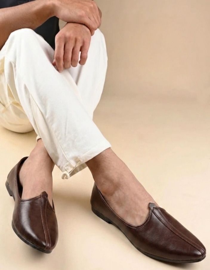jaipur trendcraft Men's Classic brown,jaipuri rajasthani Jutis For Men Slip On For Men-picture-24