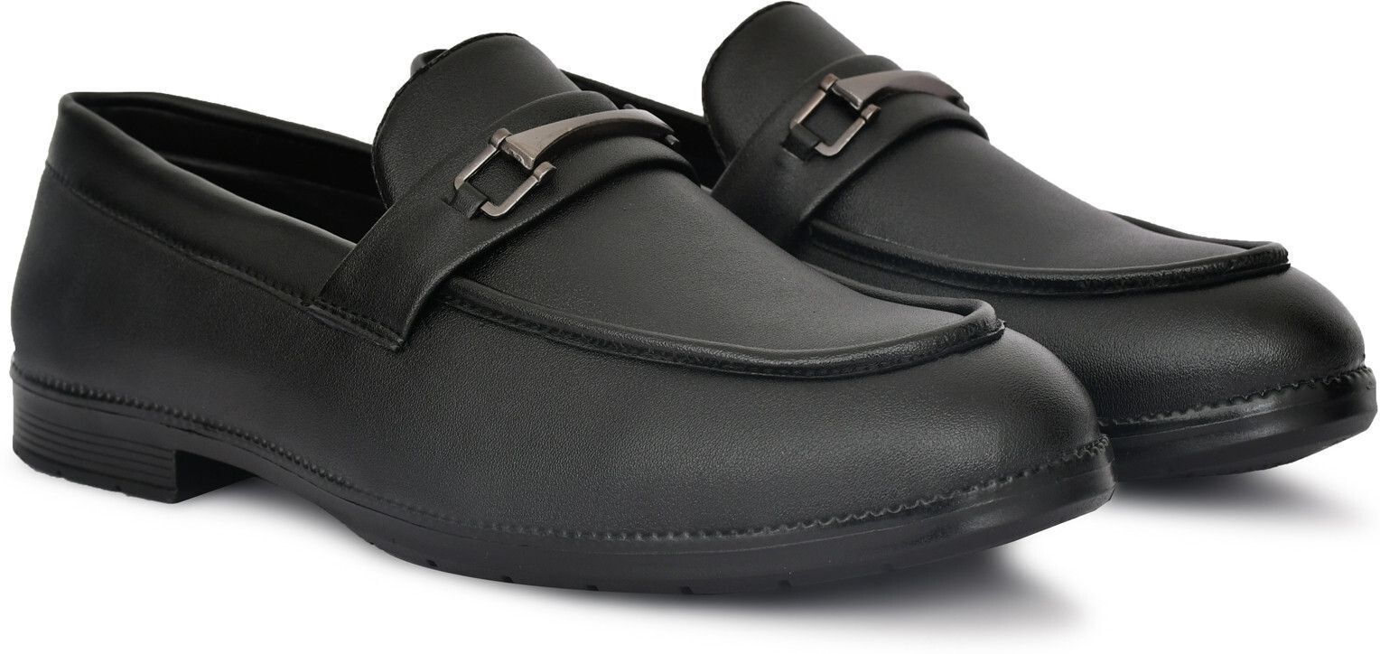 Men's Faux Leather Formal Loafers | Slip-On Design Loafers For Men-image-24