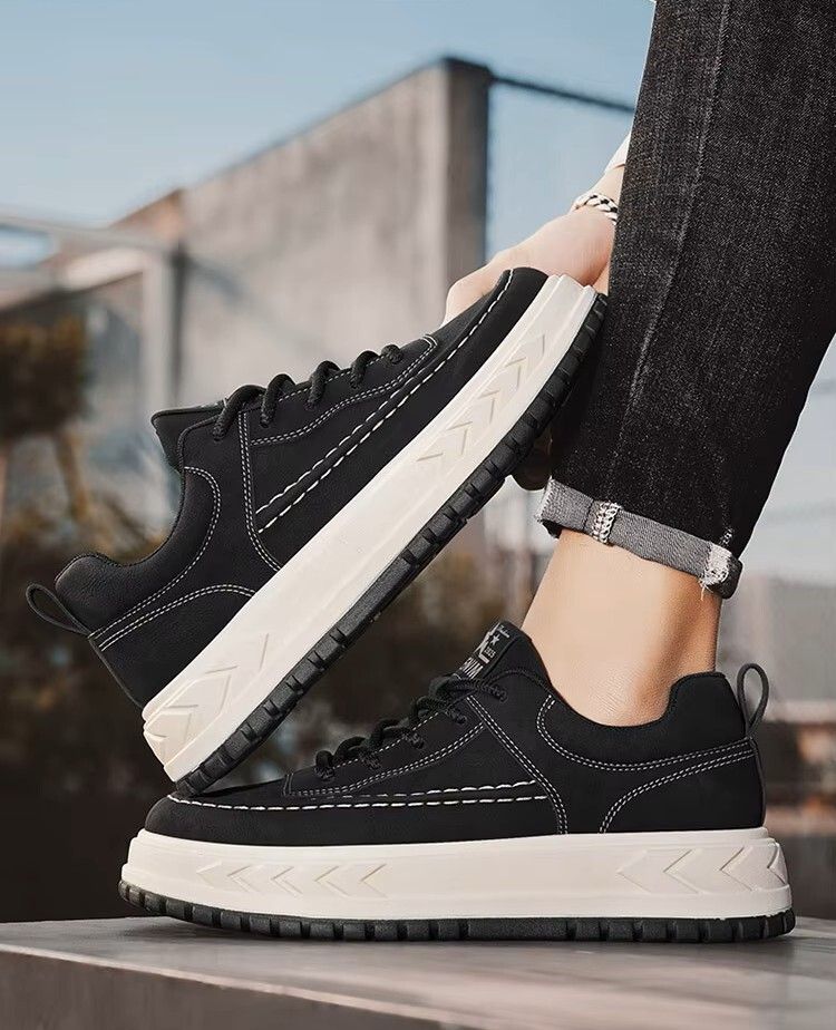 Casual -Black/Off White-10 Sneakers For Men-image-1