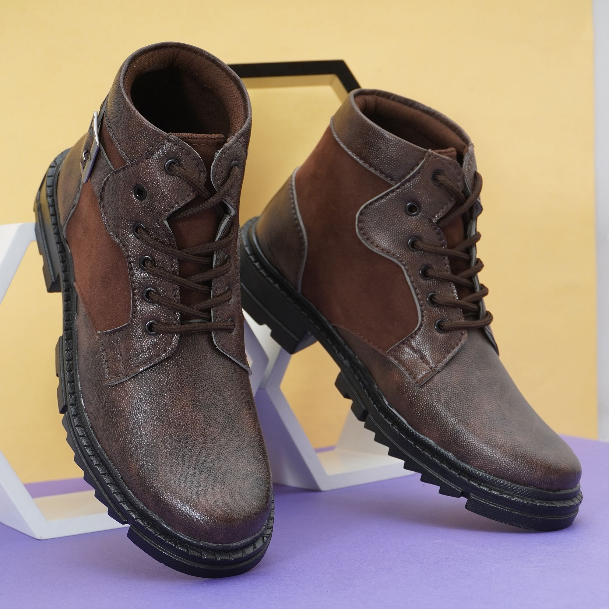 killer Men's Casual Outdoor High Top Lace Up Boots, Comfortable Hiking and Trekking Boots For Men-picture-15