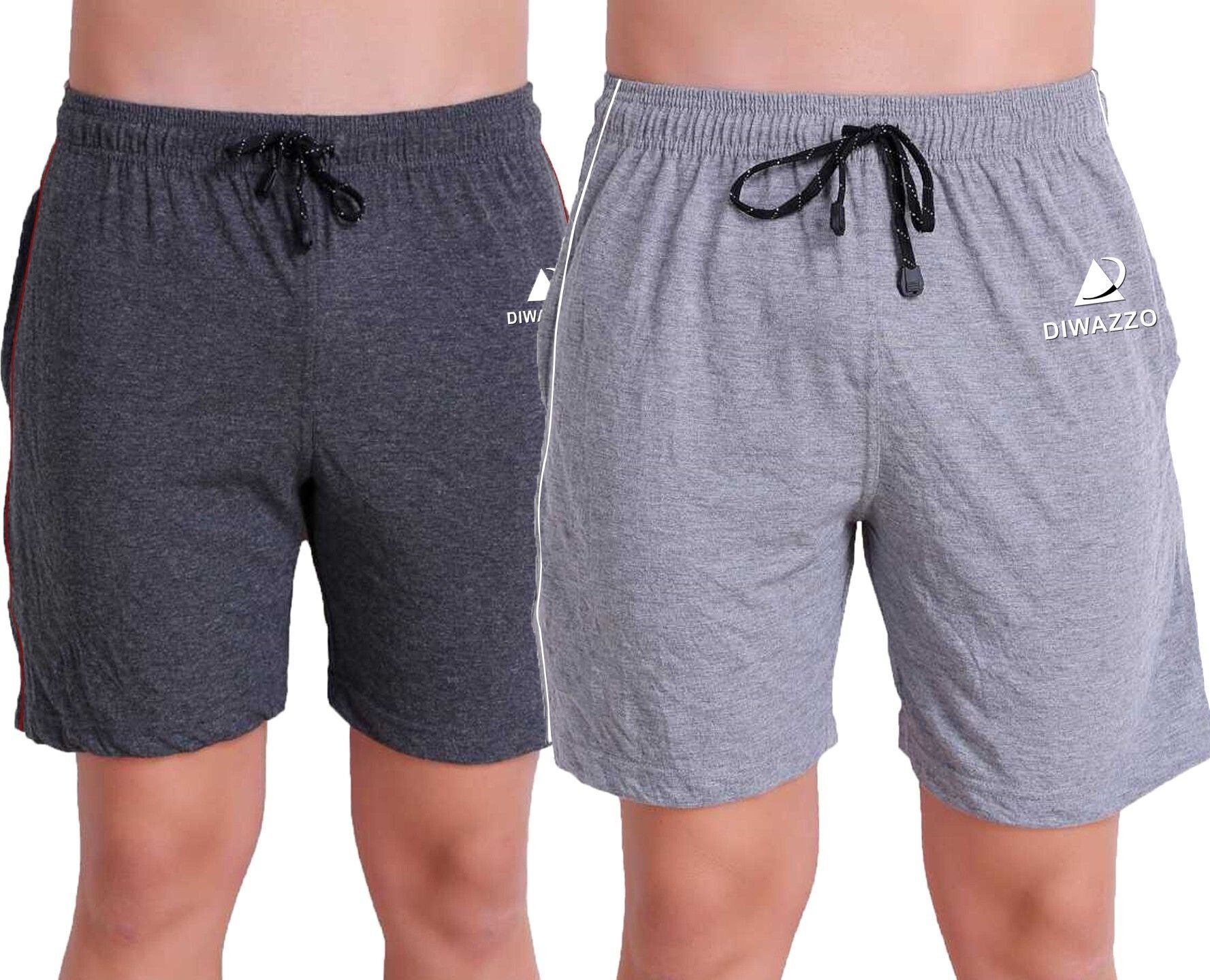 diwazzo Pack of 2 Printed Men Multicolor Sports Shorts-picture-23