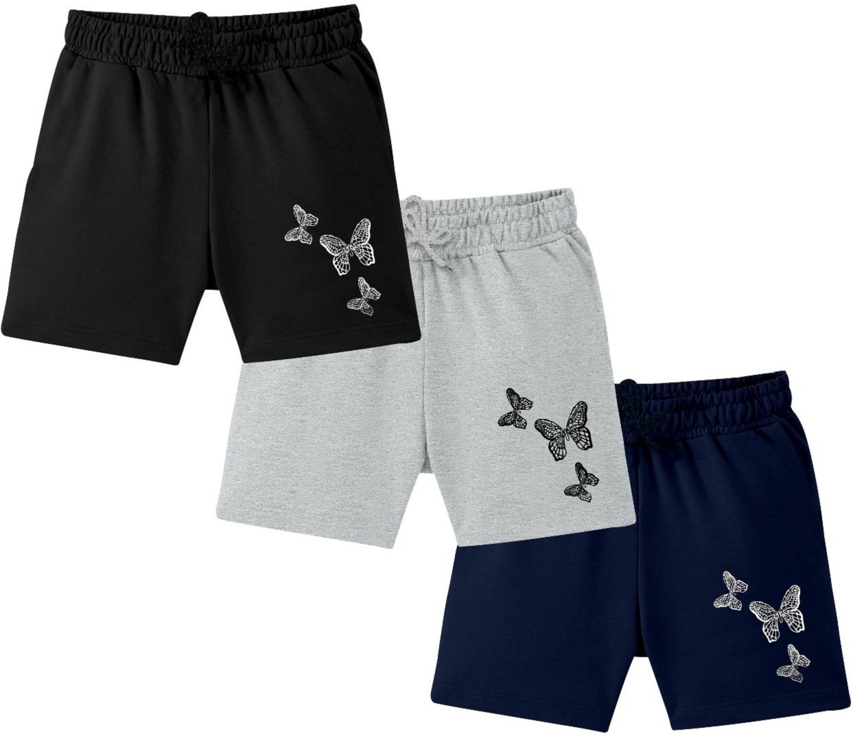 Pack of 3 Printed Women Multicolor Casual Shorts