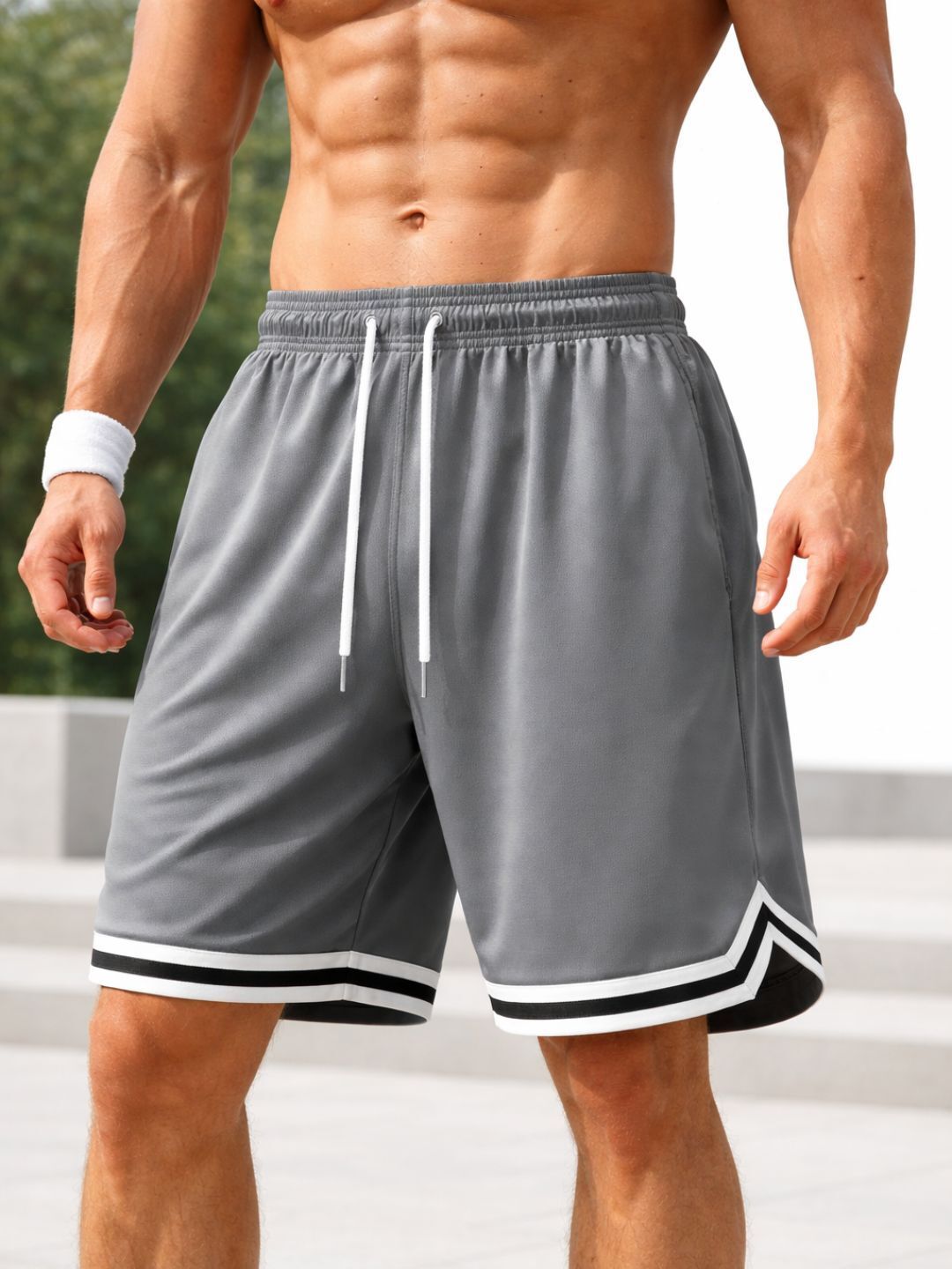 global nomad Solid Men Grey Sports Shorts, Gym Shorts-picture-30
