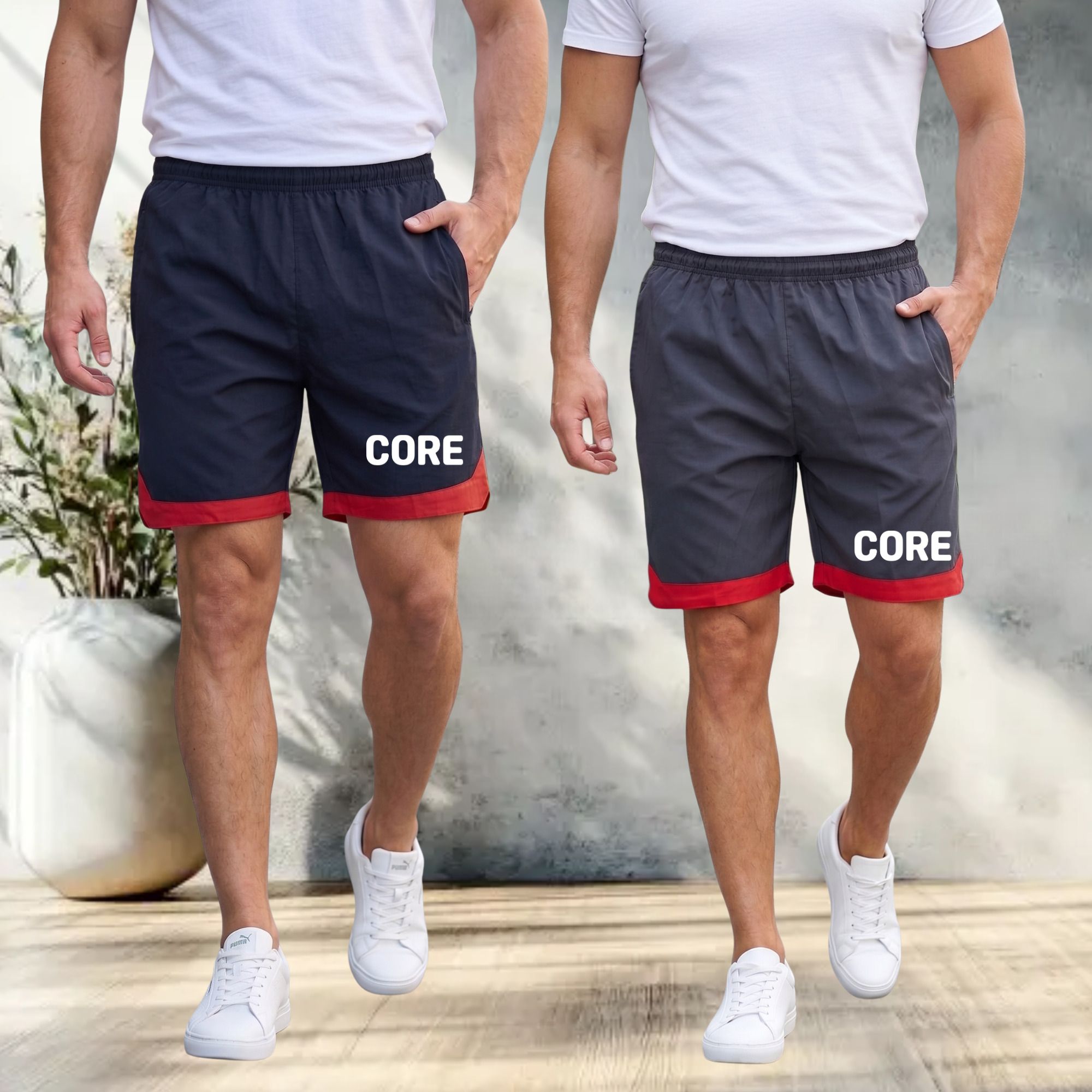 tthe dreams Pack of 2 Solid Men Dark Blue, Black Gym Shorts, Sports Shorts, Regular Shorts, Running Shorts, Casual Shorts-picture-36