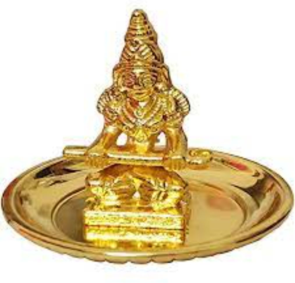 ANNAPOORNI / POOJA ANNAPURNI WITH PLATE / GOLDEN / ANNAPURNA DEVI Decorative Showpiece - 6 cm-image-37