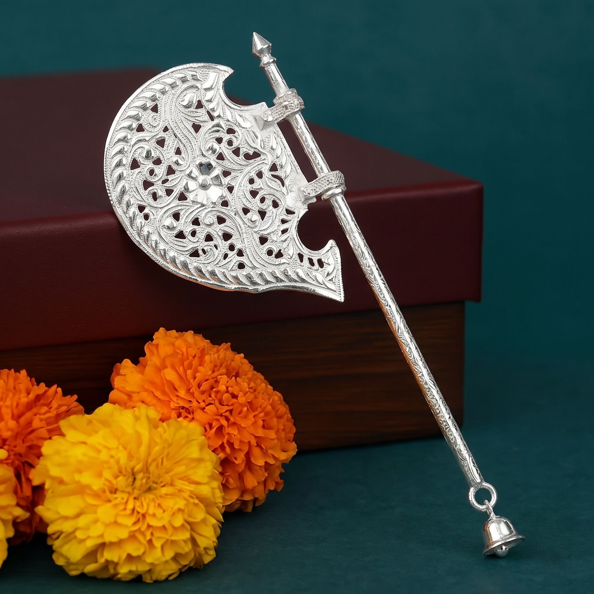 astro-d Small Fan or pankhi for god puja laddu gopala Krishna 65 GRAM Silver pankhi Decorative Showpiece - 2 cm-picture-49