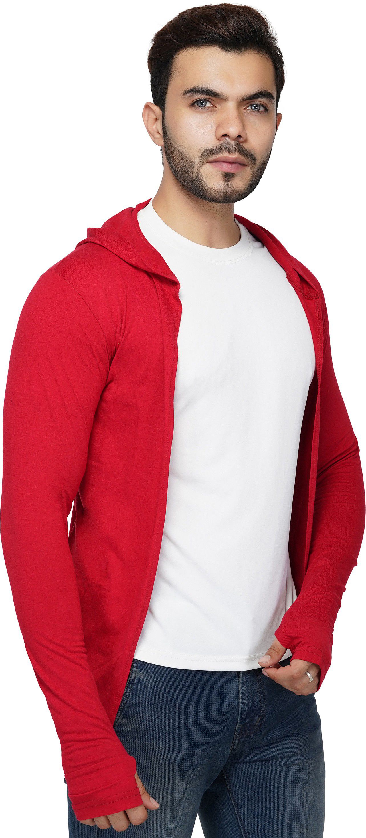 Men Full Sleeve Red Shrug-image-30
