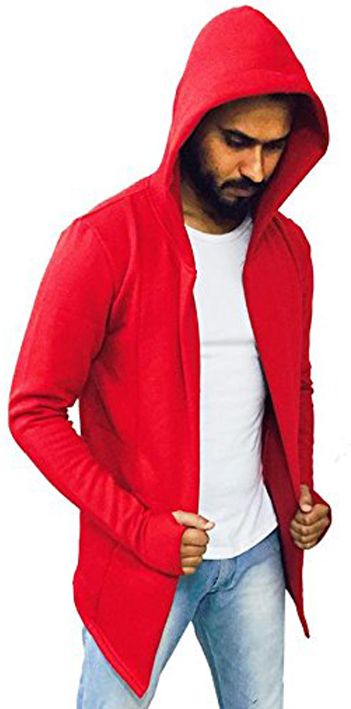 trendolo Men Straight Full Sleeve Red Shrug-picture-11