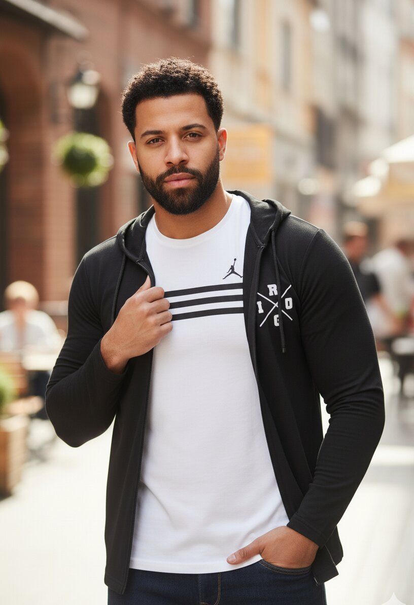 rigo Men Jacket Style Full Sleeve Black Shrug-picture-39