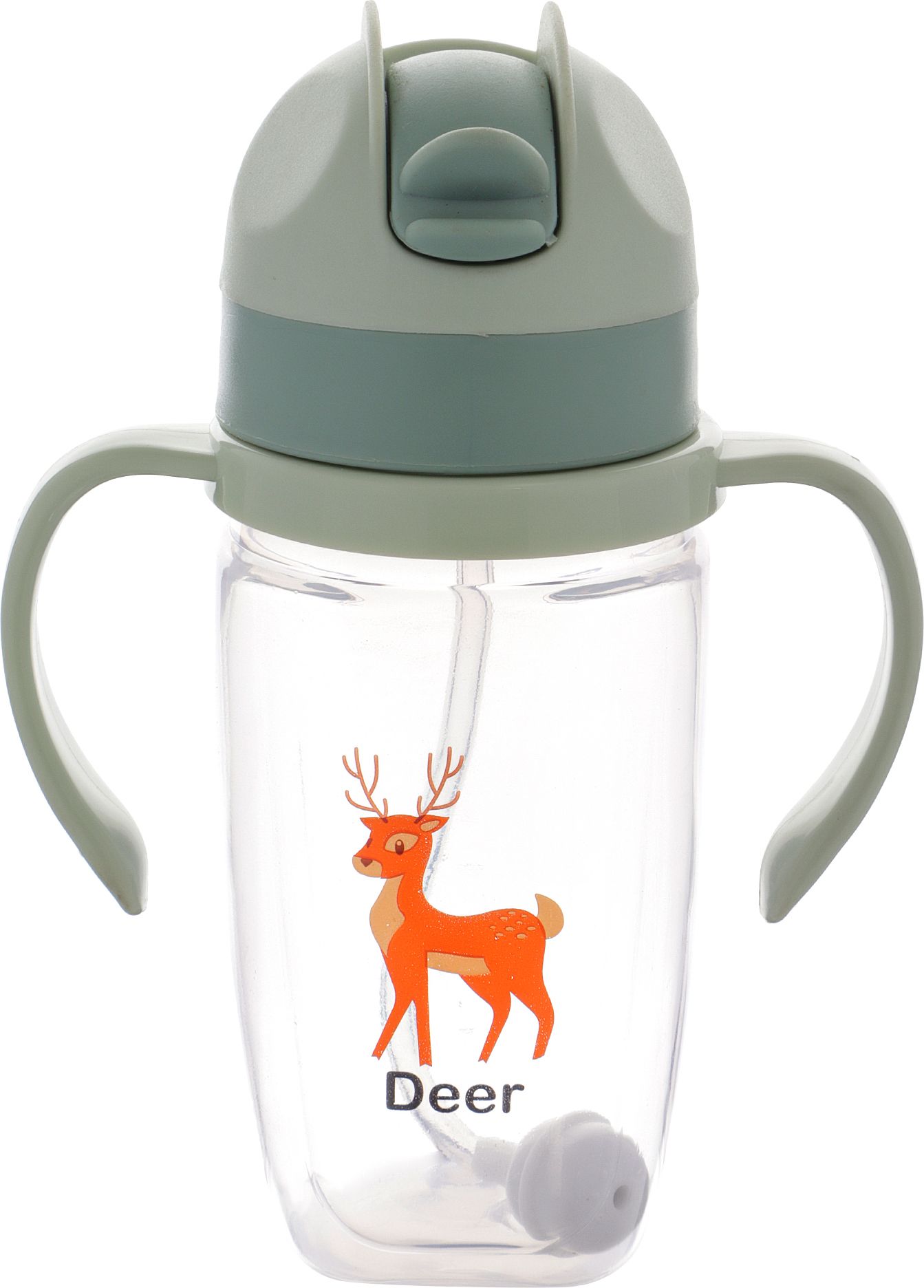 nabhya Transparent Spill-Proof Toddler Sippy Cup With Gravity Ball Straw & Handles-picture-47