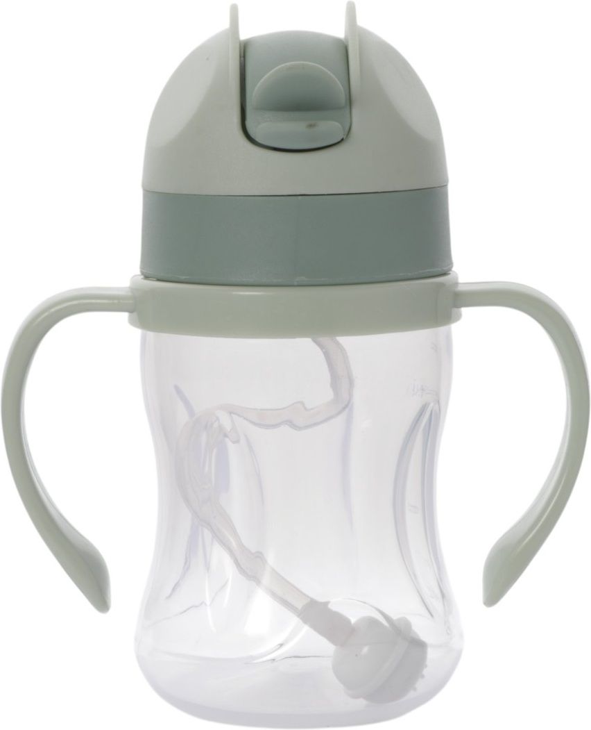 200ml Transparent Spill-Proof Toddler Sippy Cup With Gravity Ball Straw & Handle-image-40