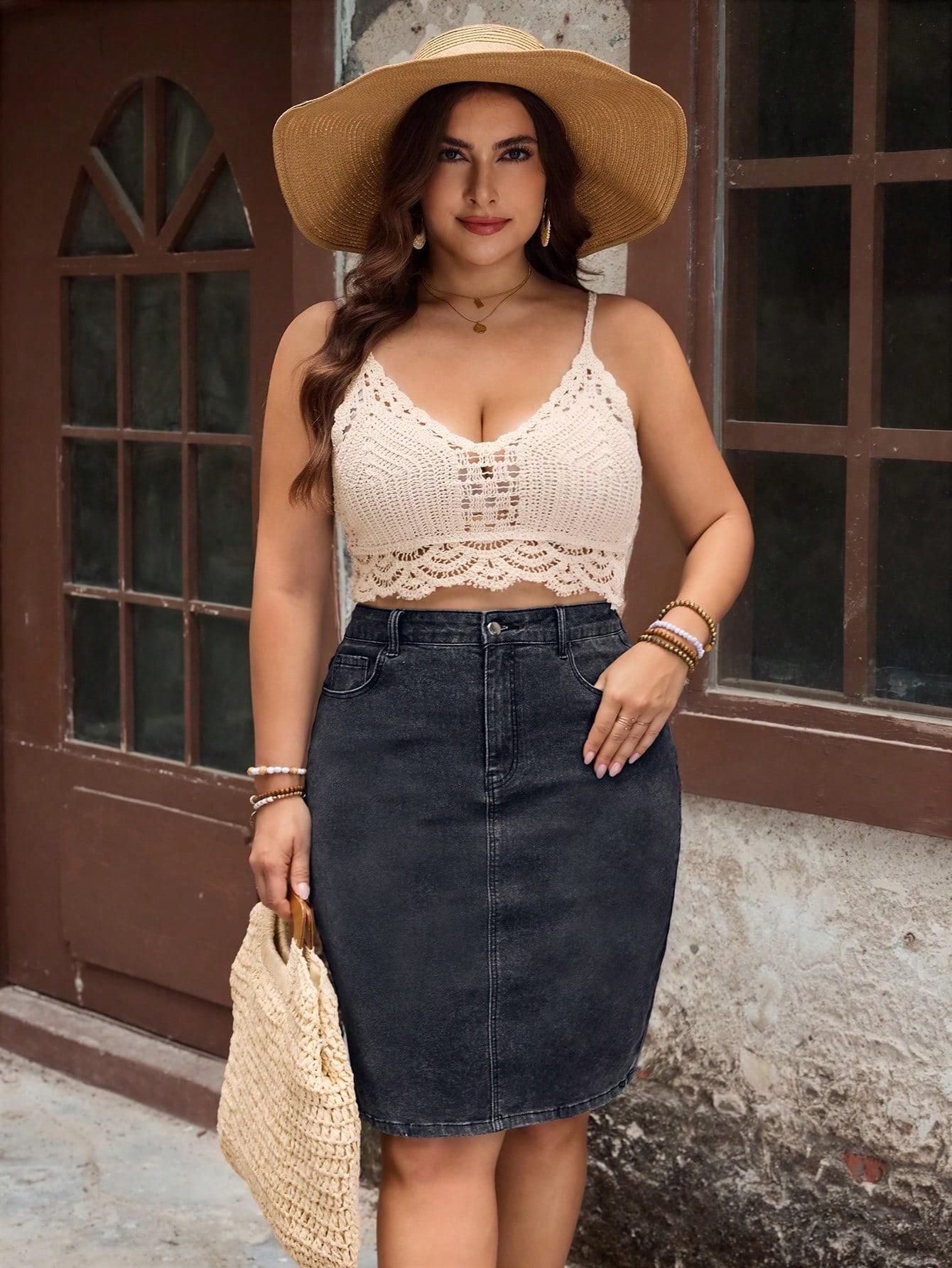 Women Solid A-line Black Skirt-image-39