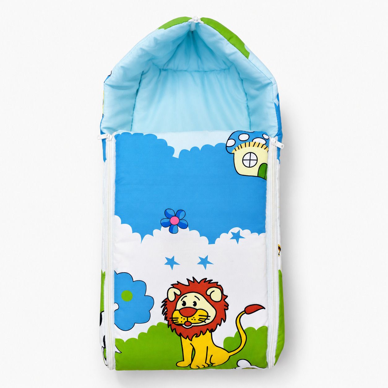 kajaru Cotton Printed 3-in-1 Baby Sleeping Bag & Carry Nest | 0–6 Months, Unisex Sleeping Bag-picture-11