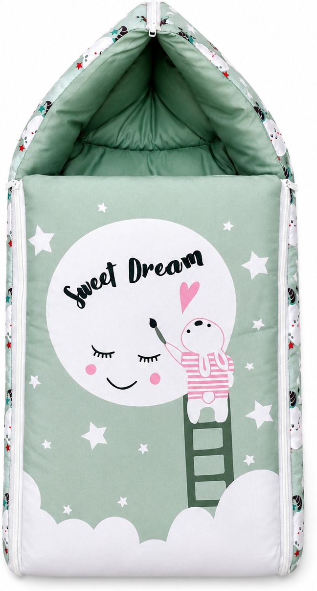 kajaru Cotton Printed 3-in-1 Baby Sleeping Bag & Carry Nest | 0–6 Months, Unisex Sleeping Bag-picture-34