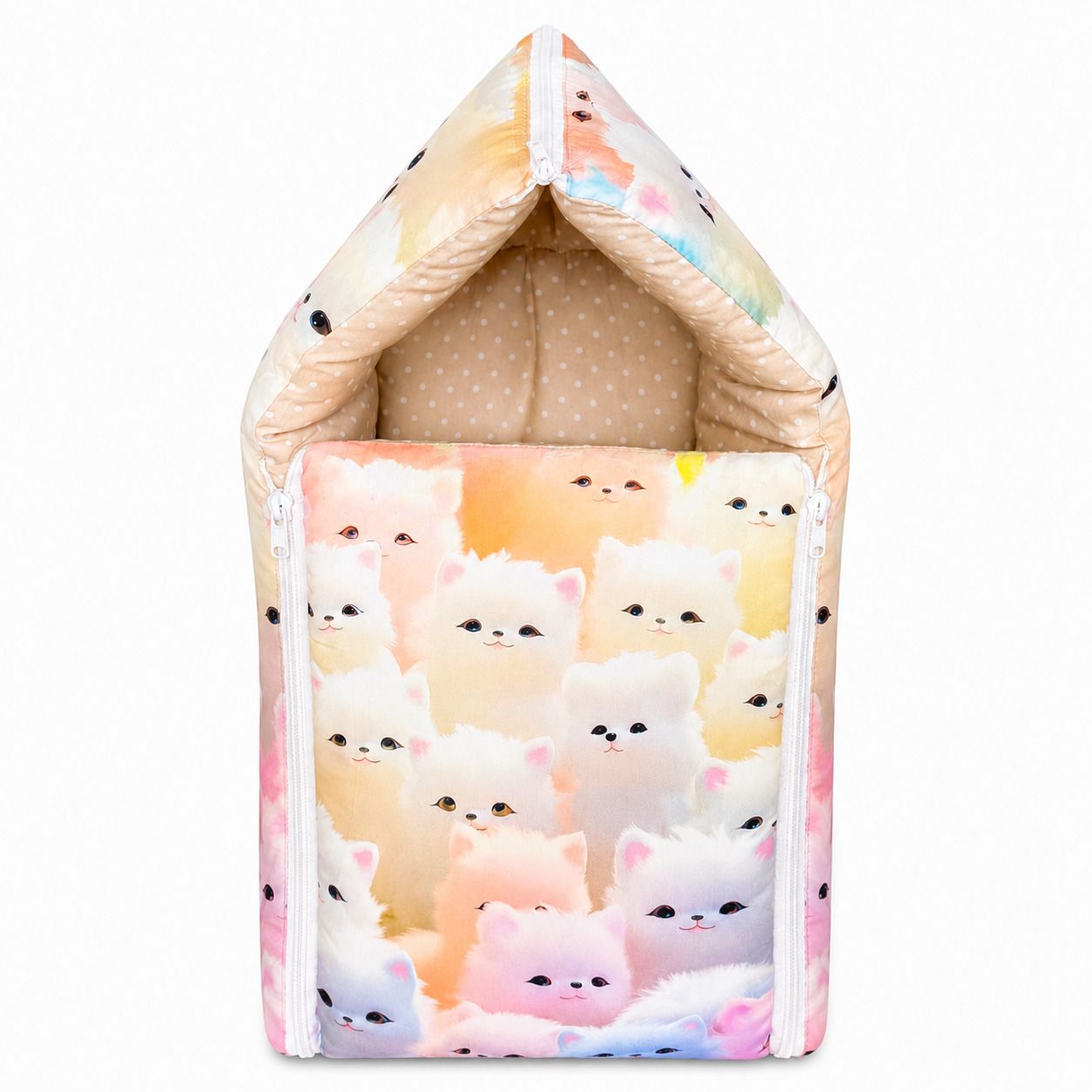 kajaru Cotton Printed 3-in-1 Baby Sleeping Bag & Carry Nest | 0–6 Months, Unisex Sleeping Bag-picture-33