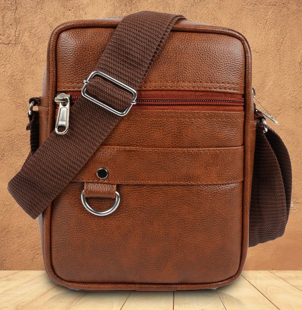 gold sky Men & Women Tan Messenger Bag-picture-13