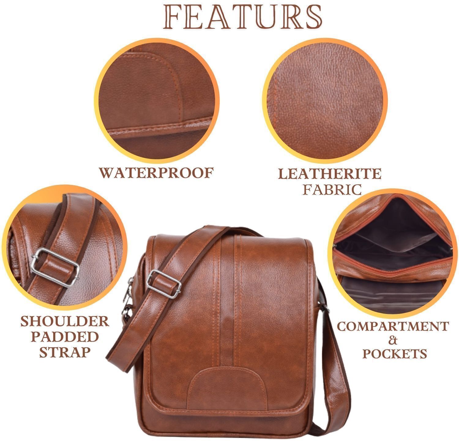 Passport Bag For men & Women One Side Bag Leather Bag Travel Bag Camping Kit