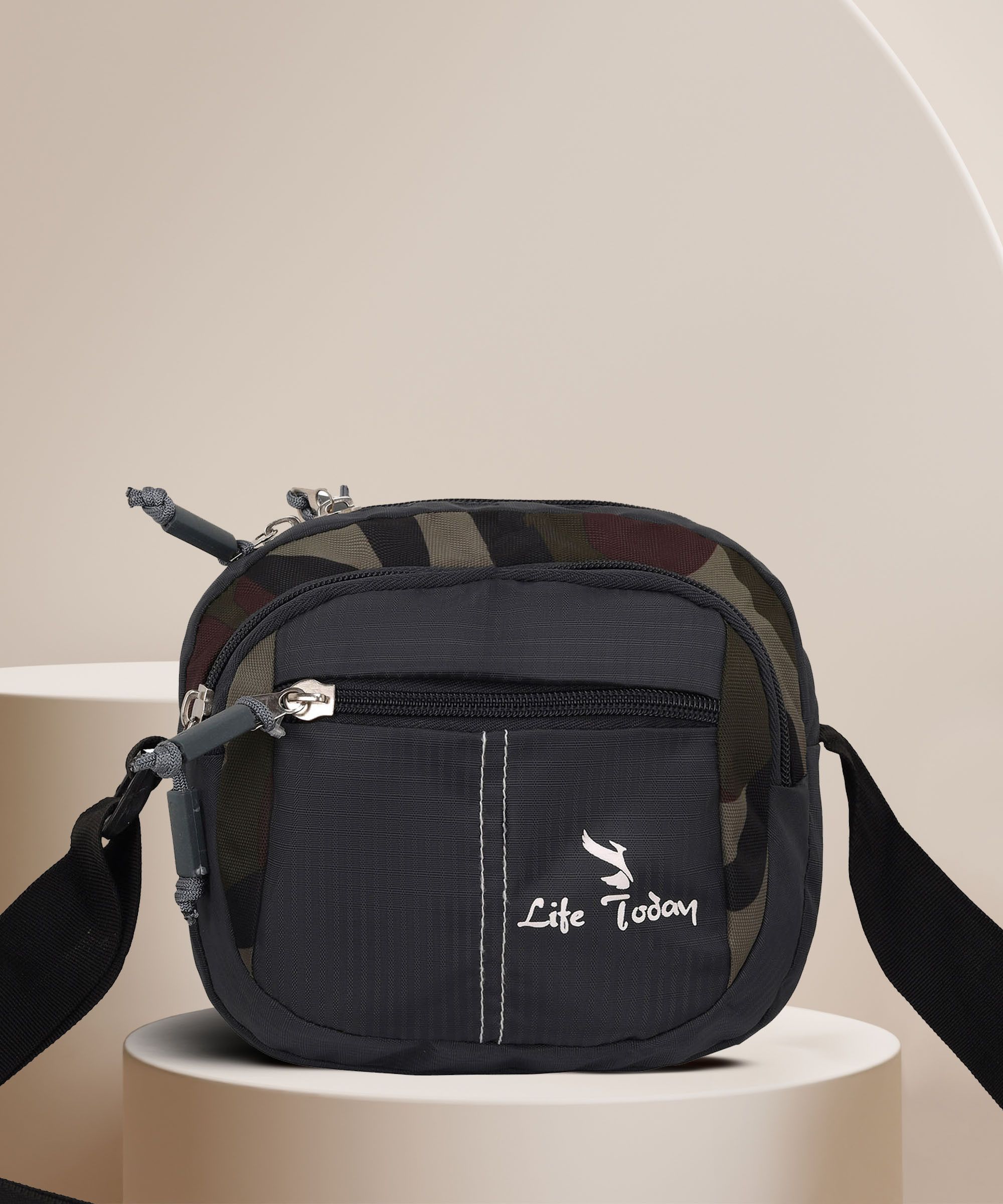 Grey Men & Women Sling Bag - Medium Grey Men Sling Bags-image-42