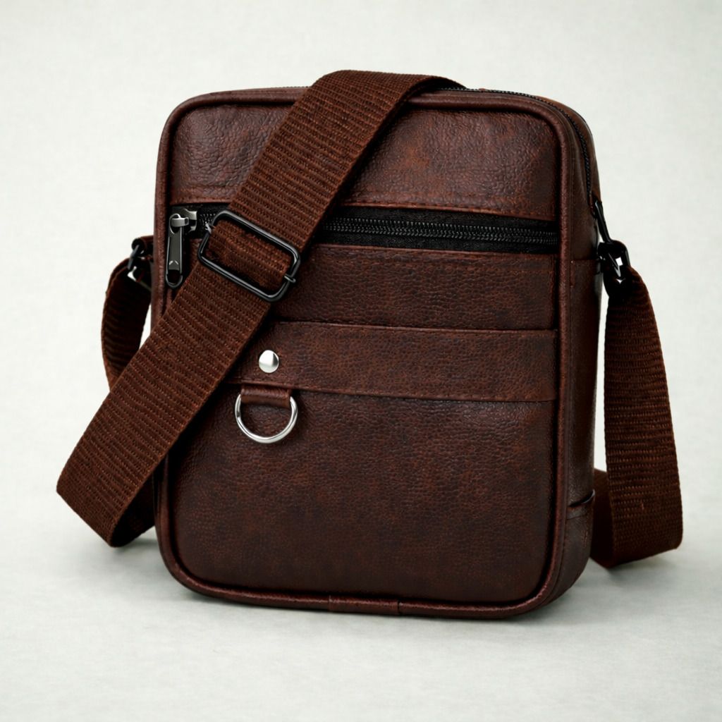 Men Brown Messenger Bag-image-47
