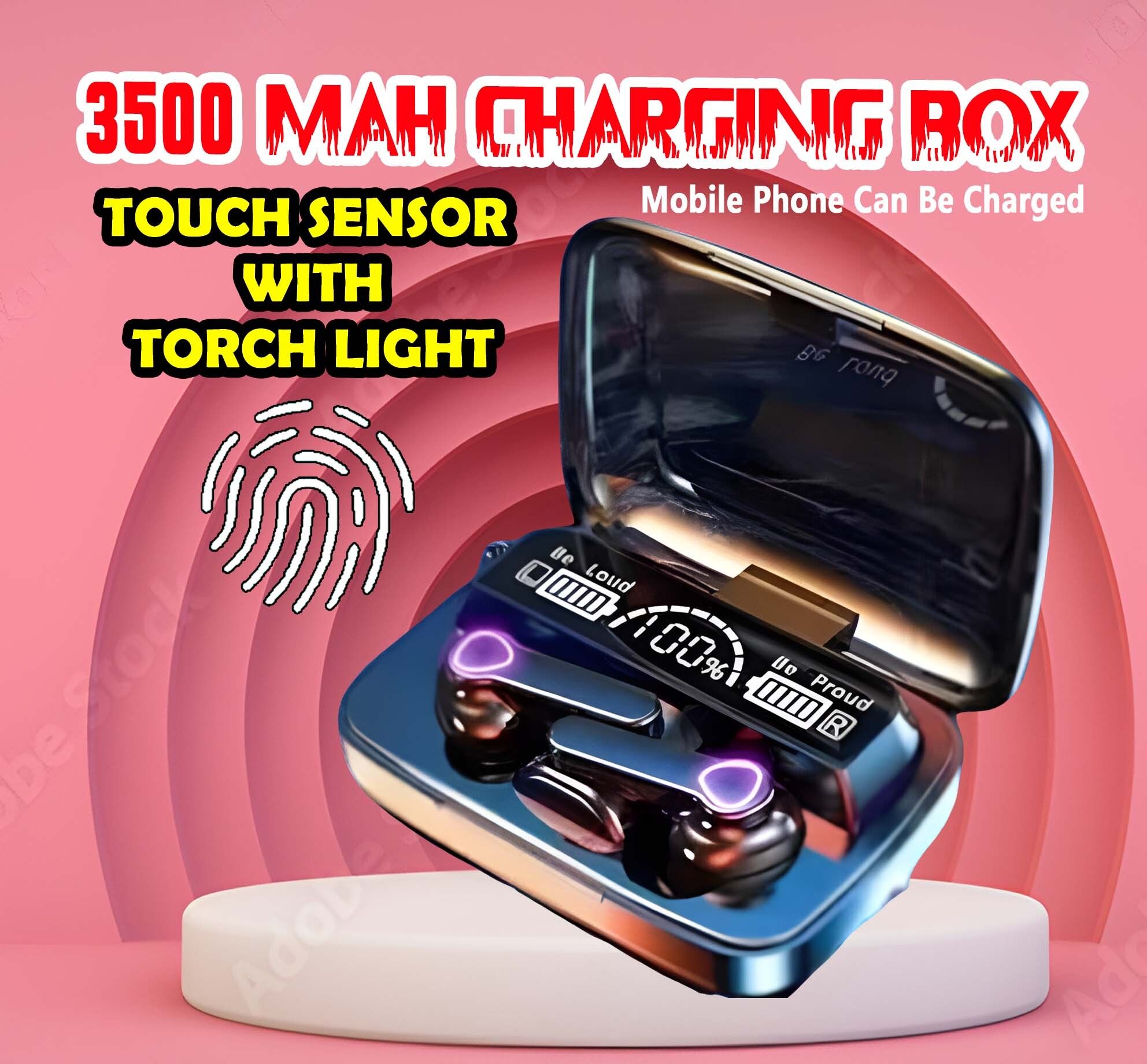 crecro M19 bluetooth earbuds headset wireless earphone 5.3 LED Display M10 Q80 Smart Headphones