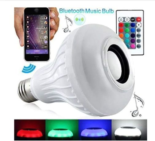 SACRO AT_813A_BLUETOOTH LIGHT BULB SMART LED MUSIC PLAY BULB WITH 24KEY REMOTE CONTROL Smart Bulb-image-36