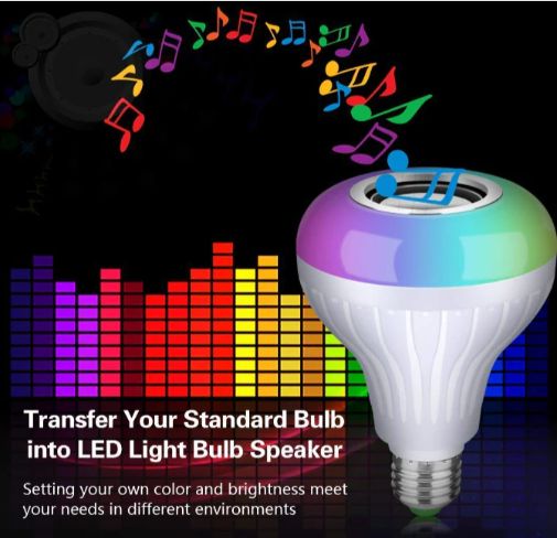 SACRO AT_814A_BLUETOOTH LIGHT BULB SMART LED MUSIC PLAY BULB WITH 24KEY REMOTE CONTROL Smart Bulb-image-39