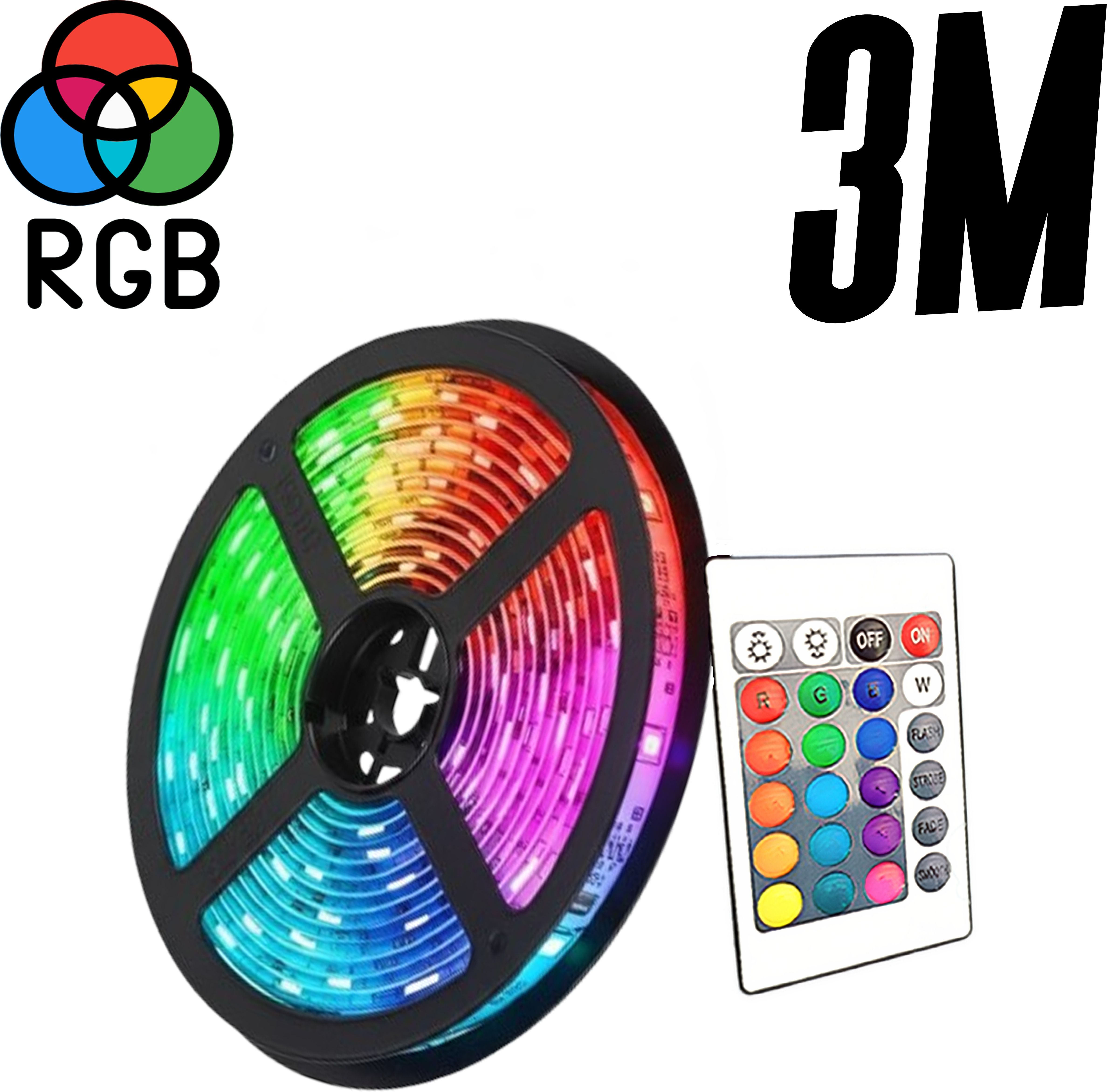 Voltixel 3 Meter RGB LED Strip Light With Remote Control Light Strip-image-25