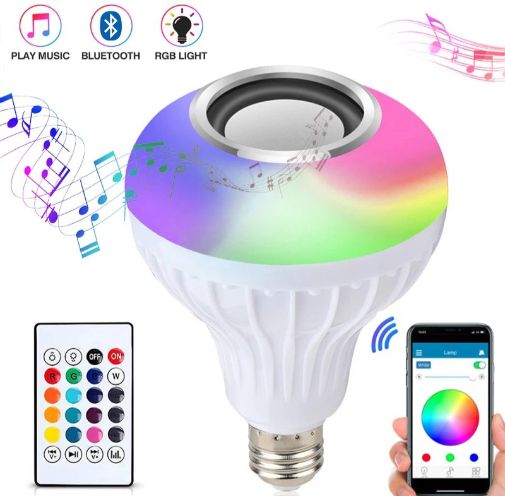 SYARA AT_794A_BULB BLUETOOTH SPEAKER COMPATIABLE WITH ALL SMARTPHONES|DEVICES Smart Bulb-image-6
