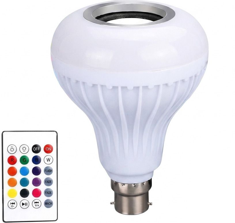 KASHPLOZE Bluetooth Speaker LED Music Bulb 12W B22 RGB Color Changing Smart Light Remote Smart Bulb-image-43