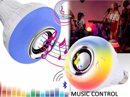 GUGGU AT_816A_BLUETOOTH LIGHT BULB SMART LED MUSIC PLAY BULB WITH 24KEY REMOTE CONTROL Smart Bulb-image-46
