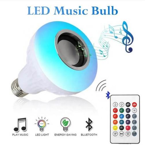 GUGGU AT_809A_BLUETOOTH LIGHT BULB SMART LED MUSIC PLAY BULB WITH 24KEY REMOTE CONTROL Smart Bulb-image-48