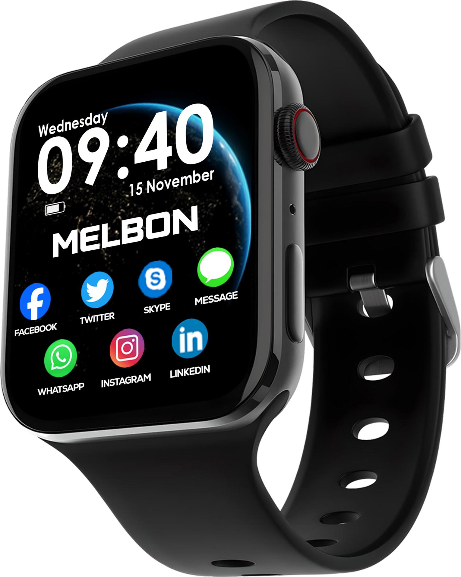 Melbon T-Storm Black-A1 Full Screen Touch Watch Specially Made for Girl & Women Smartwatch-picture-11