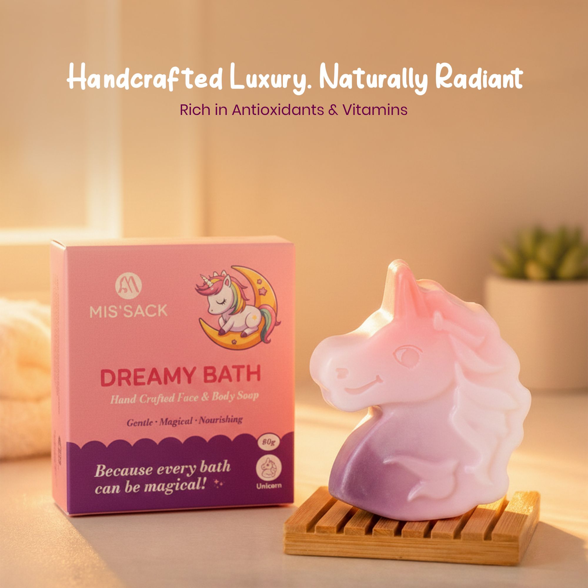 Dreamy Bath Kids Soap | Handmade Face & Body Soap | Cute Unicorn Shape |-image-26