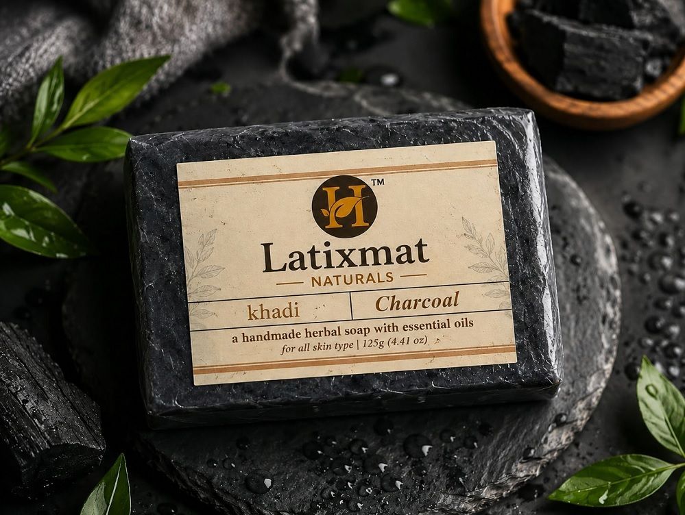 latixmat Charcoal Soap | Reduces Acne and Blackheads-picture-24