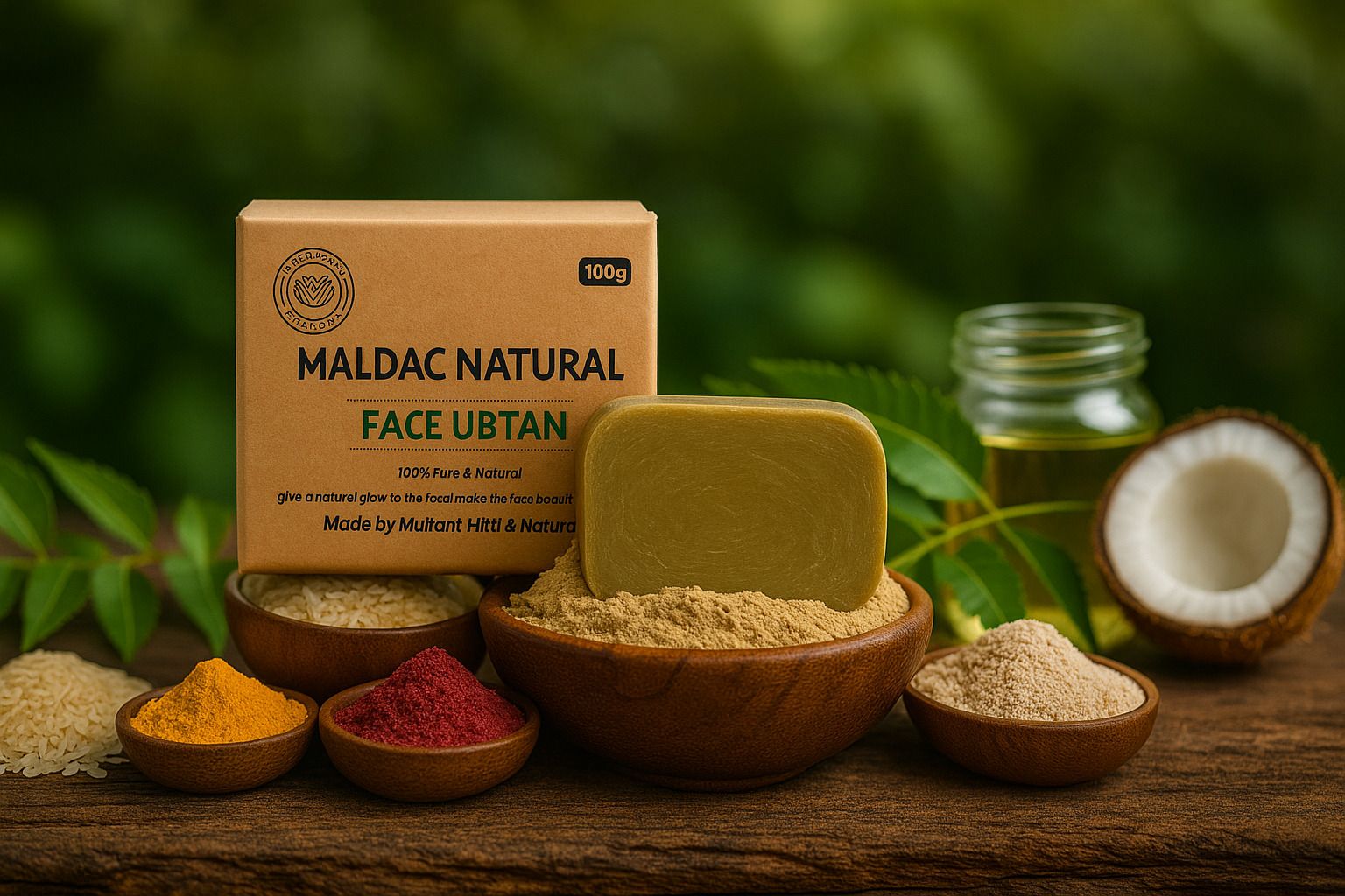 maldac Multani Mitti Face Ubtan Soap 100g |-picture-46