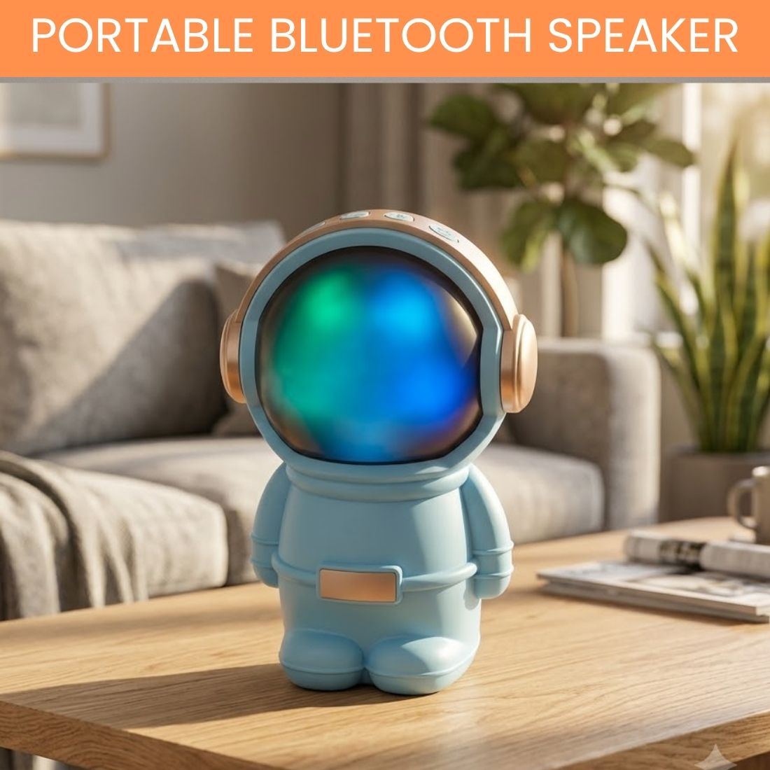 GUGGU Astronaut Bluetooth Speaker for Home Office Travel with Deep Bass CC198 20 W Bluetooth Home Theatre-picture-40