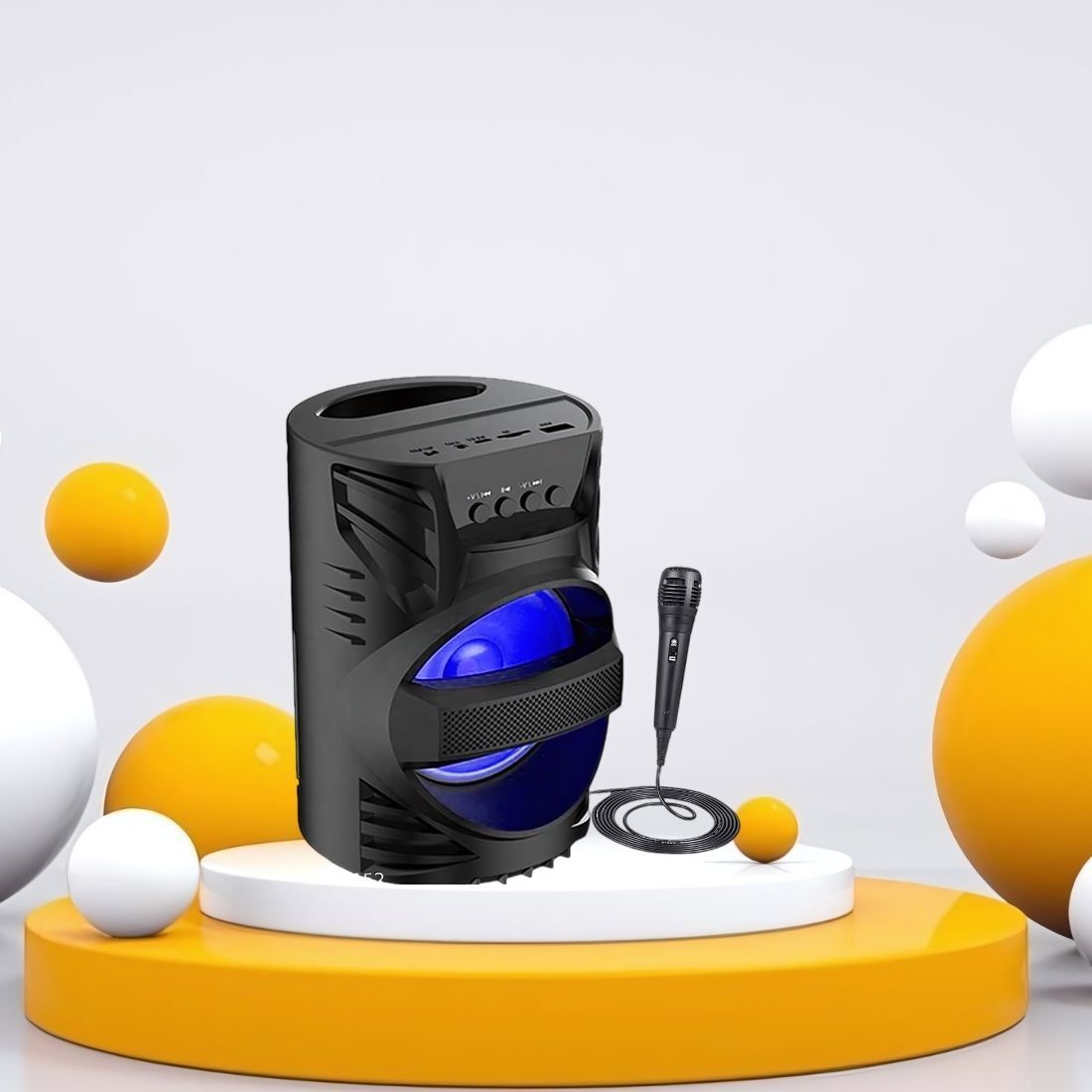 Clairbell DJ Box Speaker with FM Radio, Mic & USB Pen Drive 5W Bluetooth SpeakerMU304 5 W Bluetooth Party Speaker-image-30