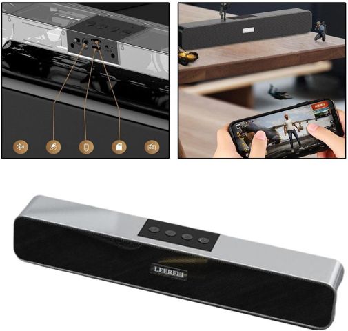 ROAR AS_552S_E91 WIRELESS BLUETOOTH DESKTOP PC LOUDER SPEAKER WIH AUX,SD CARD SLOT 48 W Bluetooth Soundbar-image-42