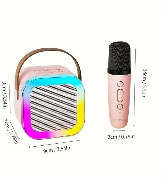 ENMORA Wireless Karaoke Speaker with Intelligent Noise Square(Multicolor)GDJ2 56 W Bluetooth Home Audio Speaker image 1