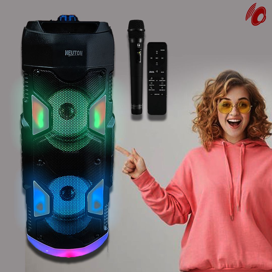 NEUTON Play King with Wired Mic and Remote 40 W Bluetooth with RGB LIGHT 40 W Bluetooth Tower Speaker-image-6