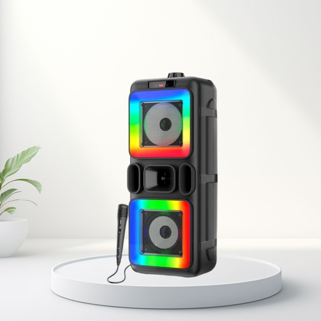 Clairbell DJ Box 40W Bluetooth Speaker with FM Radio, Mic & RGB Light Party SpeakerBN343 40 W Bluetooth Party Speaker-image-6