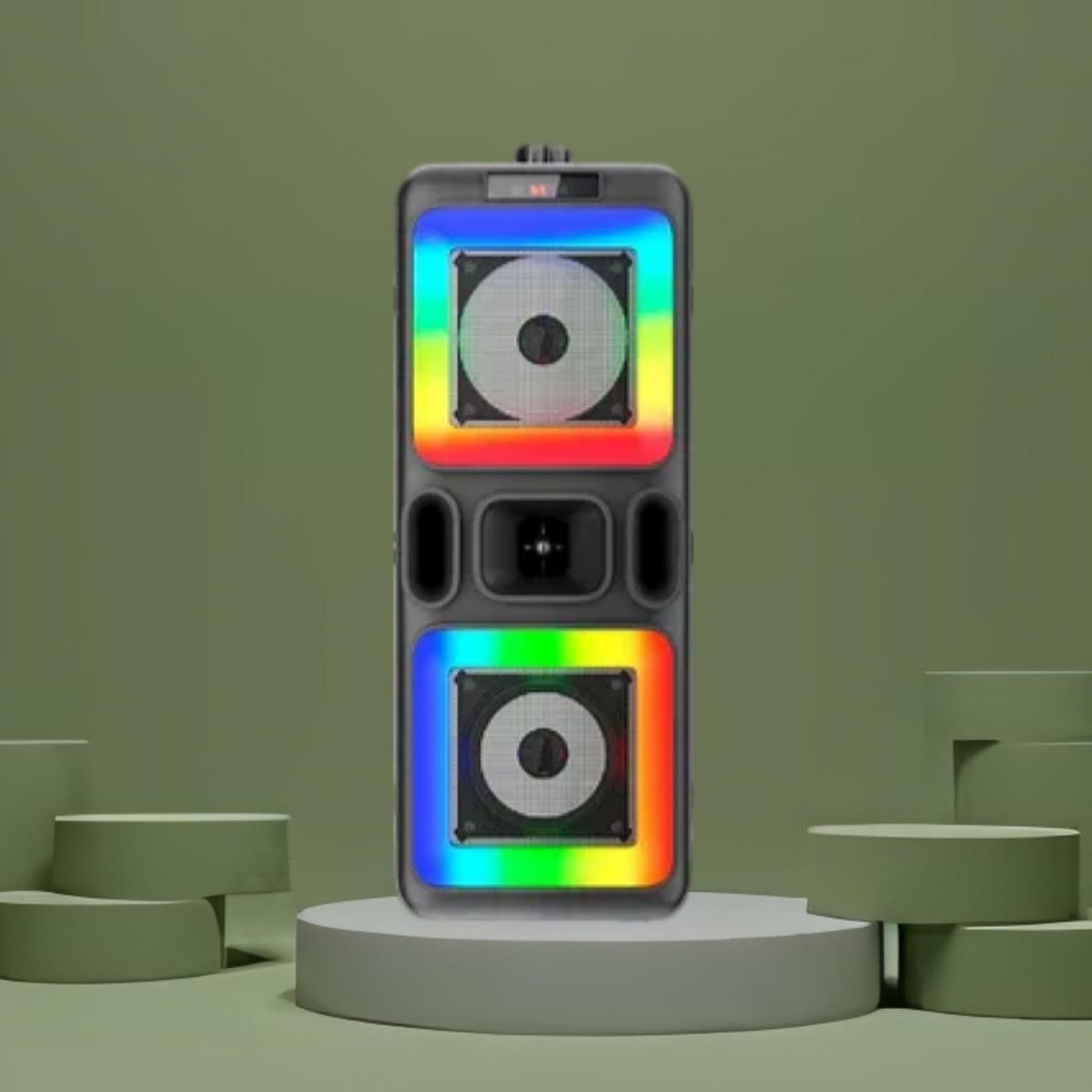 GUGGU DJ Box 40W Bluetooth Speaker with FM Radio, Mic & RGB Light Party SpeakerQA2 40 W Bluetooth Party Speaker image 1