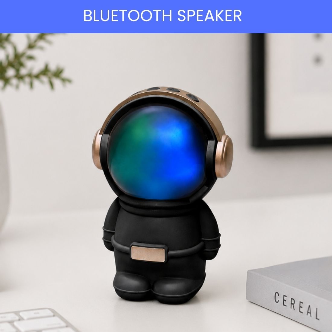 GUGGU Astronaut Bluetooth Speaker for Home Office Travel with Deep Bass CC108 20 W Bluetooth Home Theatre-image-7