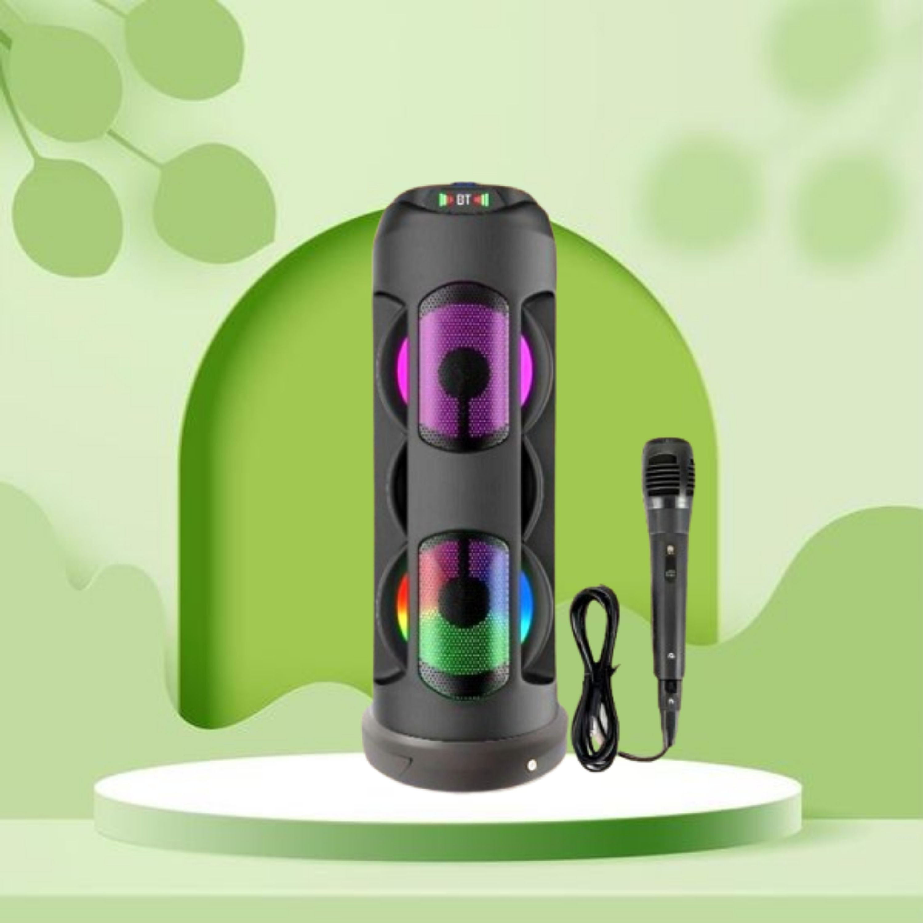 FRONY Bluetooth Party Speaker with Loud & Clear Stereo Sound and 3 mtr Wired Mic A21 40 W Bluetooth Party Speaker image 1
