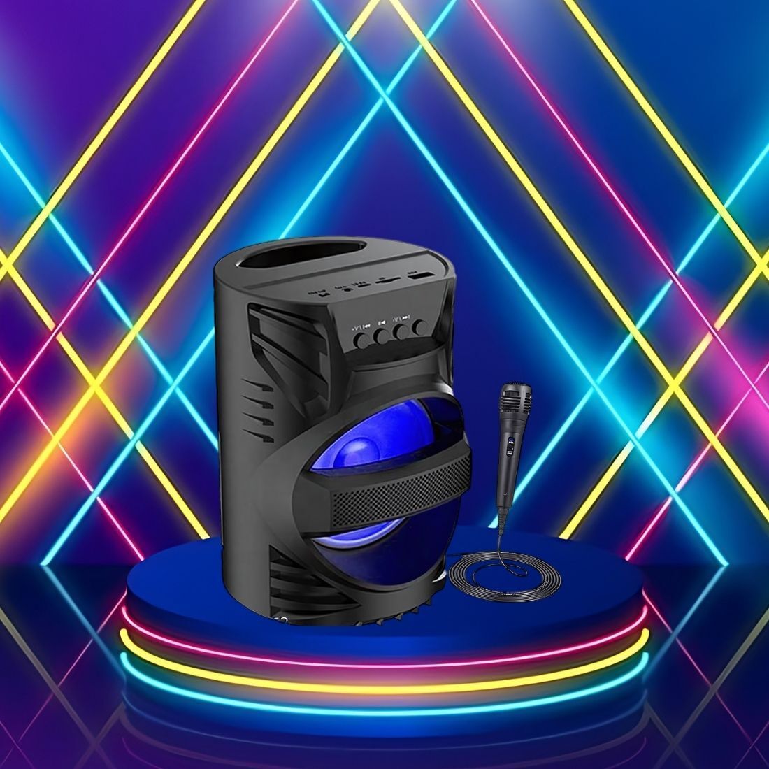 Clairbell DJ Box Speaker with FM Radio, Mic & USB Pen Drive 5W Bluetooth SpeakerMU367 5 W Bluetooth Party Speaker-image-32