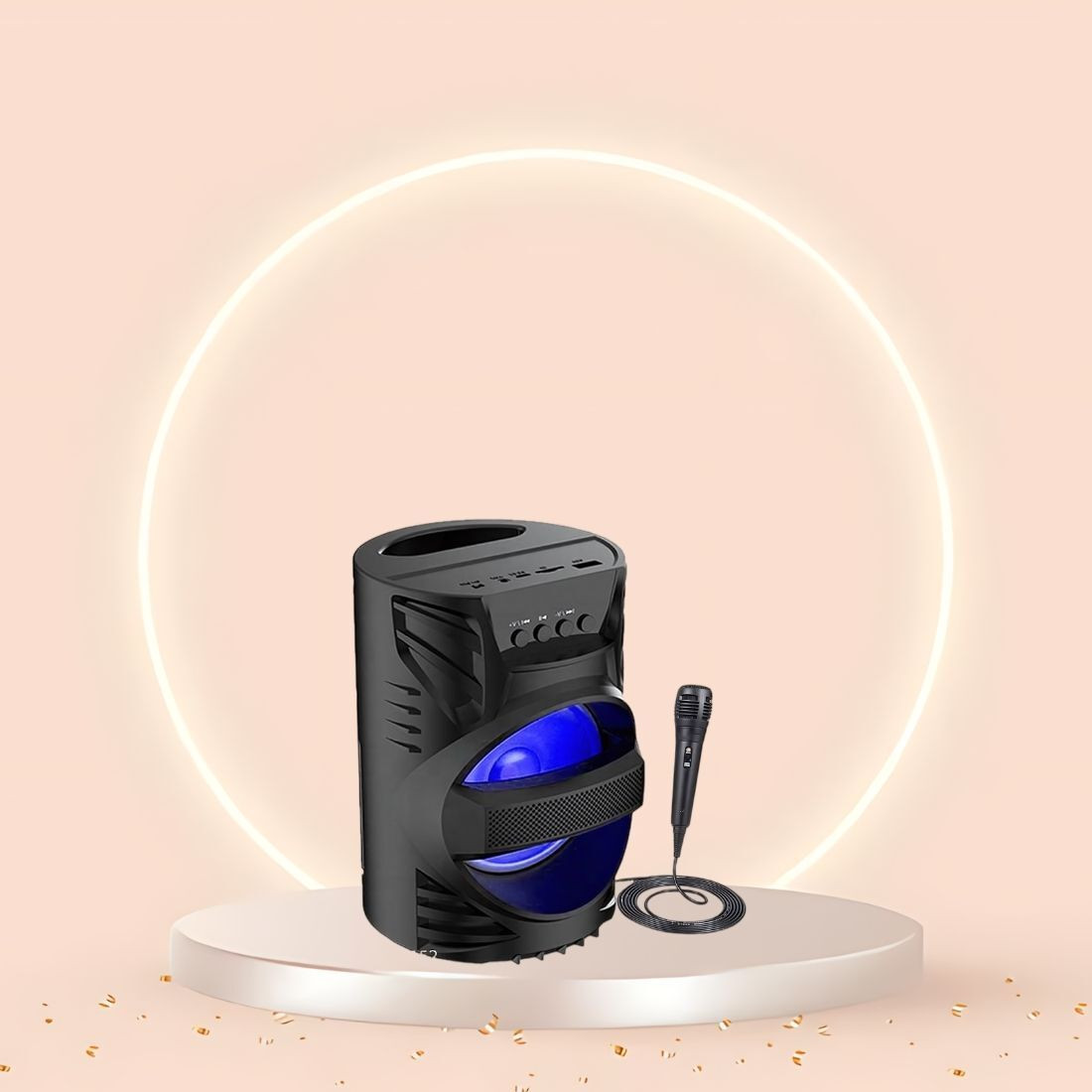 GUGGU DJ Box Speaker with FM Radio, 5 W Bluetooth Party Speaker image 1