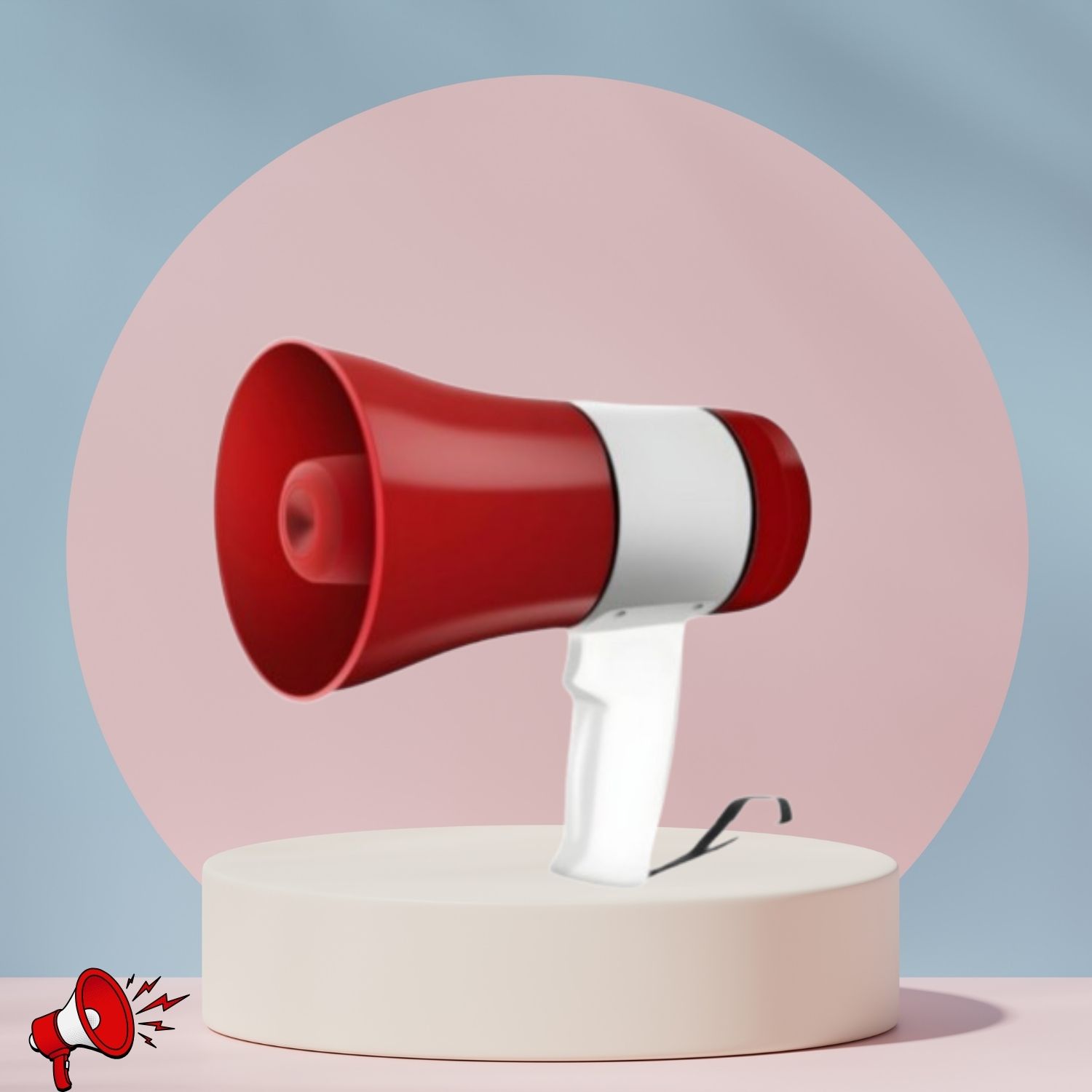 sacro Handheld Megaphone with Siren, Microphone & Rechargeable for Outdoor EventsA123 Megaphone Portable Megaphone Siren Loudspeaker Function &Long Battery BackupA123 Outdoor PA System-picture-1