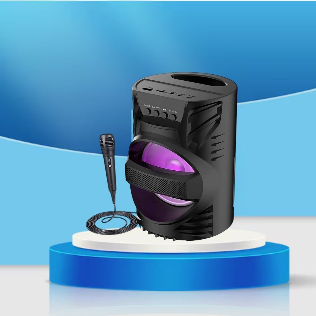 Clairbell DJ Box Speaker with FM Radio, Mic & USB Pen Drive 5W Bluetooth SpeakerMU209 5 W Bluetooth Party Speaker-image-32