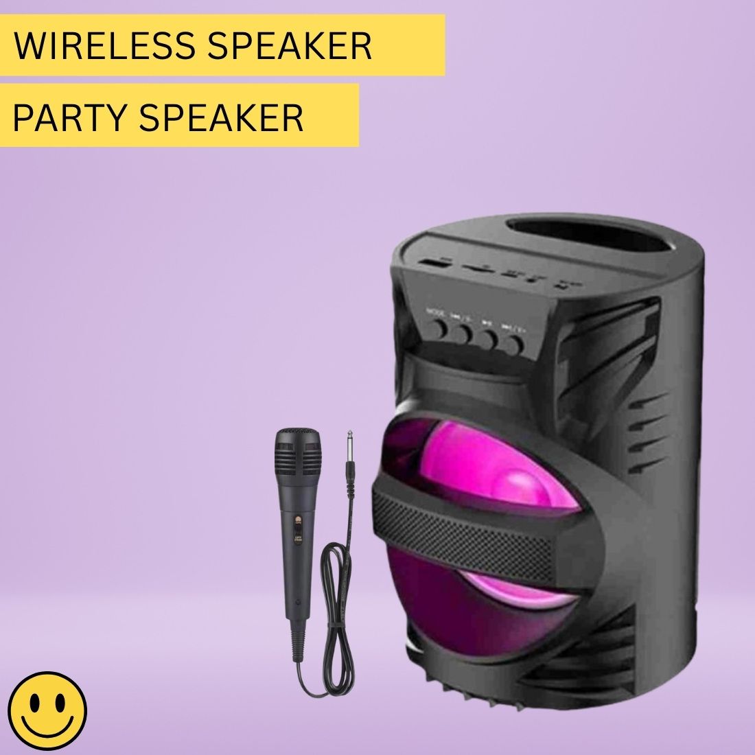 Clairbell LZ (PORTABLE WIRELESS BLUETOOTH SPEAKER)Crystal Clear Sound With Karaoke MicY430 15 W Bluetooth Laptop/Desktop Speaker-image-19