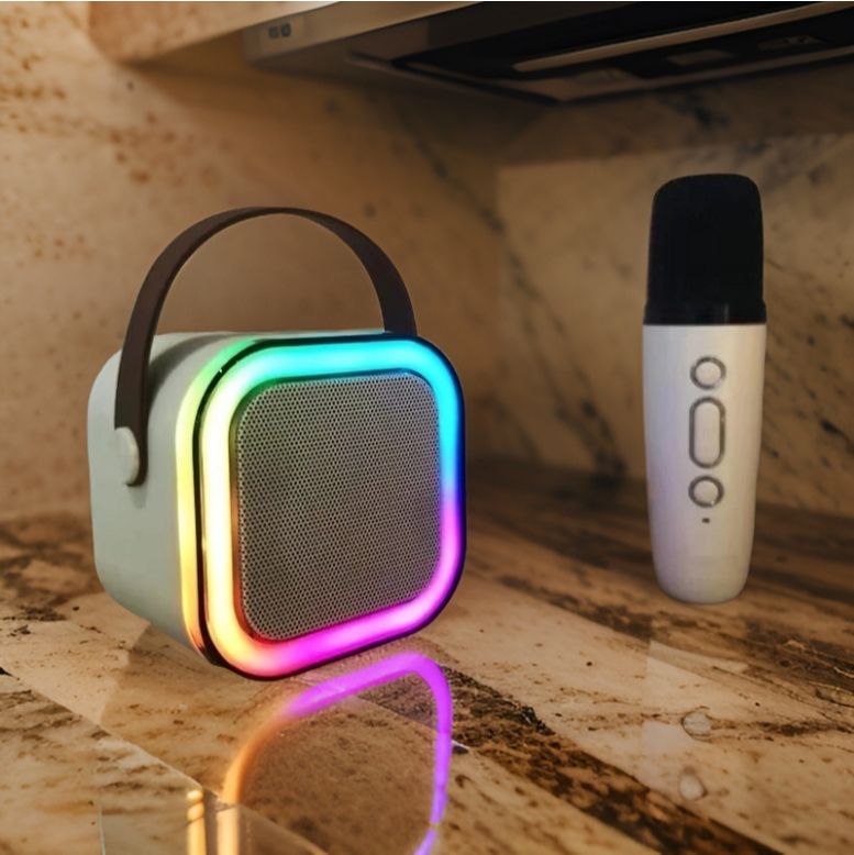 GUGGU G74_K12Wireless karaoke mic speaker with Bluetooth compatibility and RGB lights 10 W Bluetooth Laptop/Desktop Speaker-image-17